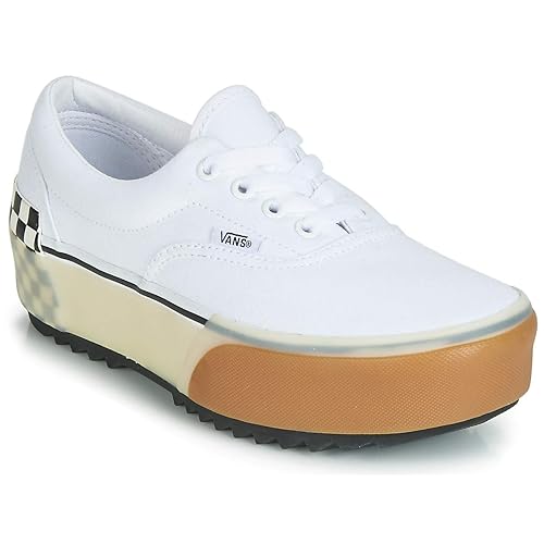 vans era stacked check platform