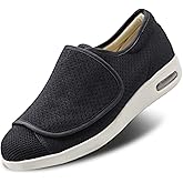 Women's Walking Shoes with Arch Support, Adjustable Closure Diabetic Shoes, Extra Wide Widths Orthopedic Walking Sneakers Diabetic Fasciitis Bunions for Foot Pain Relief