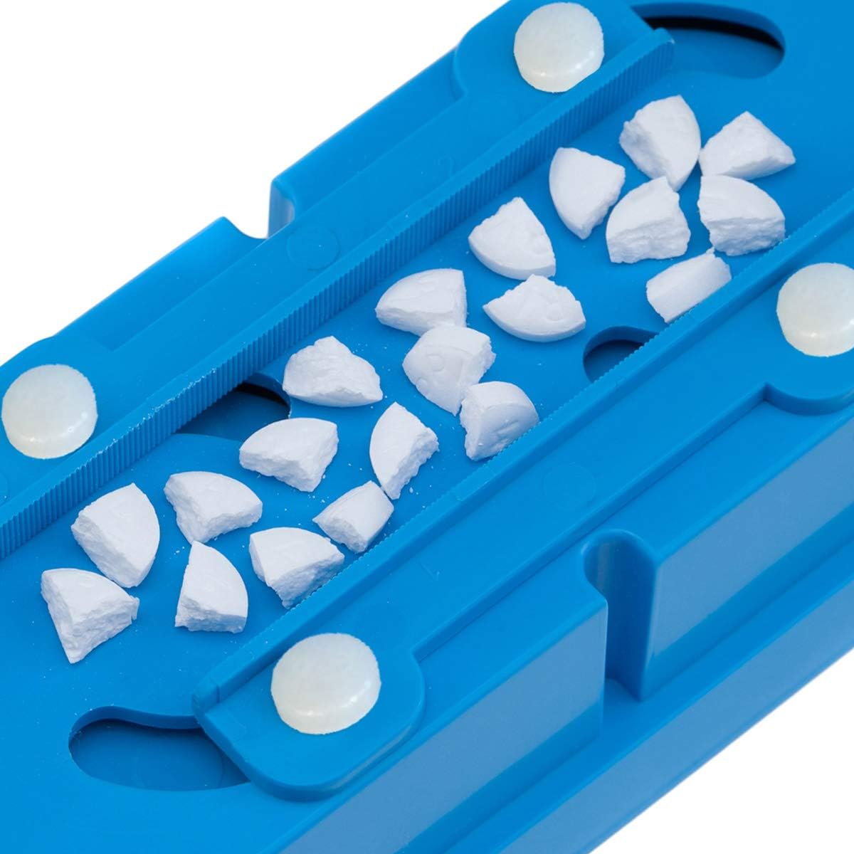Multiple Pill Splitter. Original Patented Design, with Accurate Pill Alignment, Sturdy Cutting Blade and Blade Guard, for Splitting and Quartering Round or Oblong Pills.US Patent No. 9,827,165.: Health & Personal Care