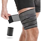 Blaunia Thigh Compression Garment Bandage Brace Wrap Suitable for Men and Women, Knee Lower Leg Calf Support Band, Thigh Pain Relief