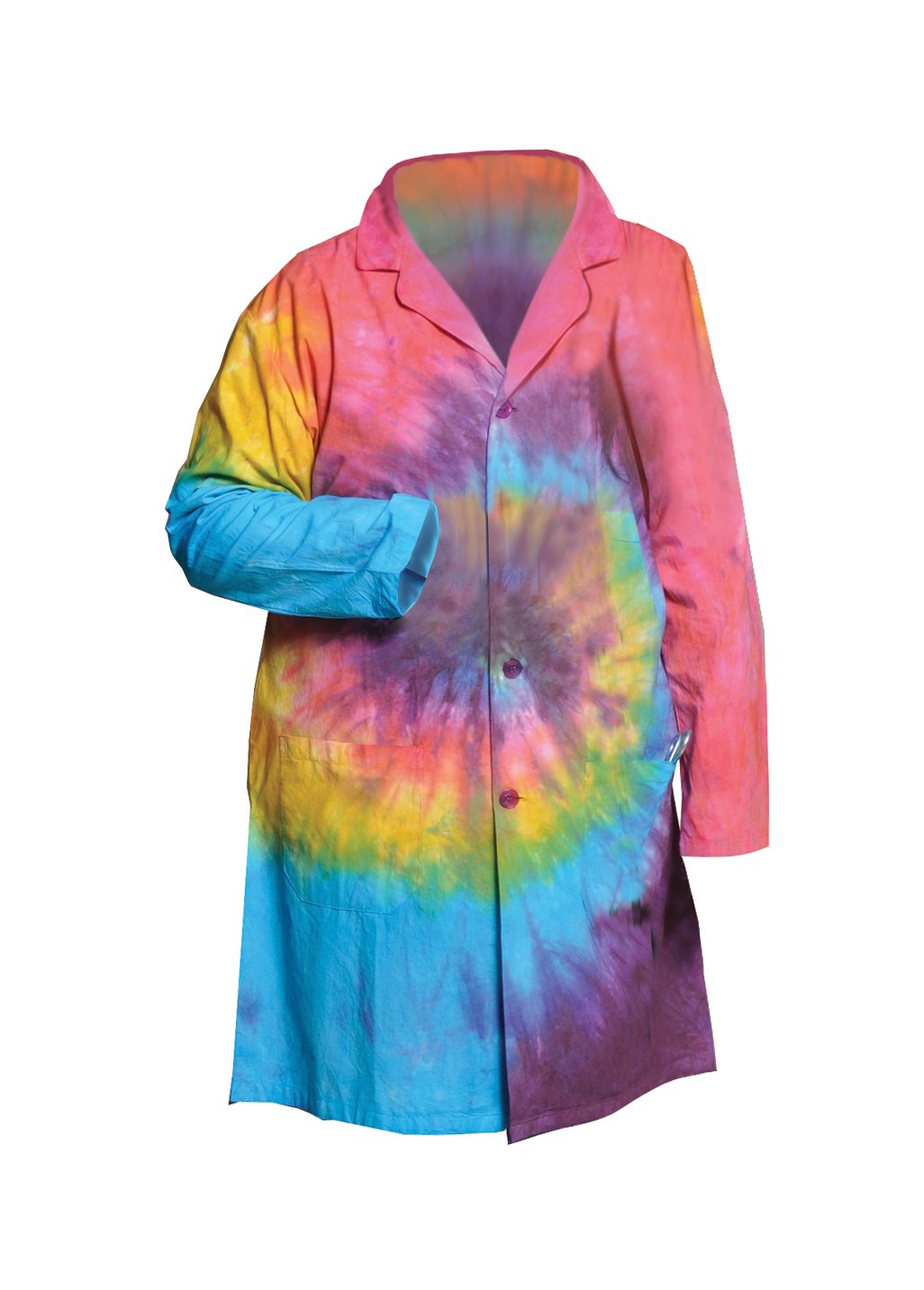 United Scientific LBCTMD Tie Dye Lab Coats, Medium: Industrial & Scientific