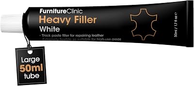 Furniture Clinic Leather Filler White 50ml Flexible Repair Paste