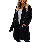 CiCiBird Women Fall Long Cardigan Sweater Trendy Knit Jacket Coat Dressy Blazer Coatigan