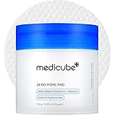 Medicube Zero Pore Pads 2.0 - Dual-Textured Facial Toner Pads for Exfoliation and Minimizing Pores with 4.5% AHA Lactic Acid 