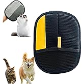 Cat Grooming Glove, Static Removal Glove Pet Hair, Reusable Double Sided Pet Grooming Gloves