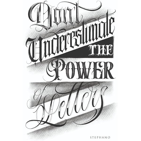 Don't Underestimate the Power of Letters _ Stephano Lettering Don't Underestimate the Power of Letters _ Stephano Lettering
