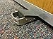 Door Stop - Low Profile Wedge Shaped Rubber Door Stopper with Brushed Stainless Steel Handle and Hook Accessory by Everything is Play