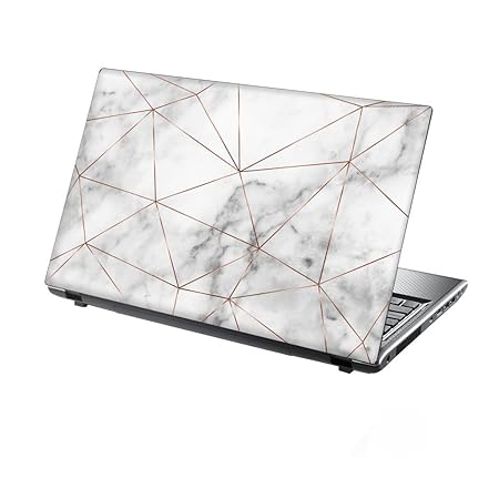 TaylorHe Folie Sticker Skin Vinyl Aufkleber mit bunten Mustern für 13-14 Zoll (34cm x 23,5cm) Laptop Skin Marmor, Metall