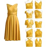 Short Infinity Bridesmaid Dresses Convertible Wrap Midi Multiway Dress