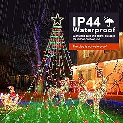 FUNIAO Christmas Decoration Lights, 320 LED Star