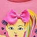 JoJo Siwa Girls' Little Besties Emoji JoJo Bow Siwa Tutu Dress with Tulle Skirt, Pink/Hot Pink, MD-7/8