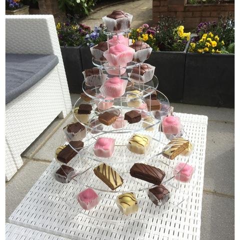 Super Cool Creations Round Cake or Canapé Display Stand - 5 Tier
