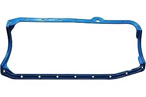 SBC Oil Pan Gasket Blue Steel Core Rubber for 1980-1985 Chevy 283 327 350 383 400