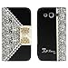 LUNIWEI Black Cute Flip Wallet Leather Case Cover for Samsung Galaxy S3...