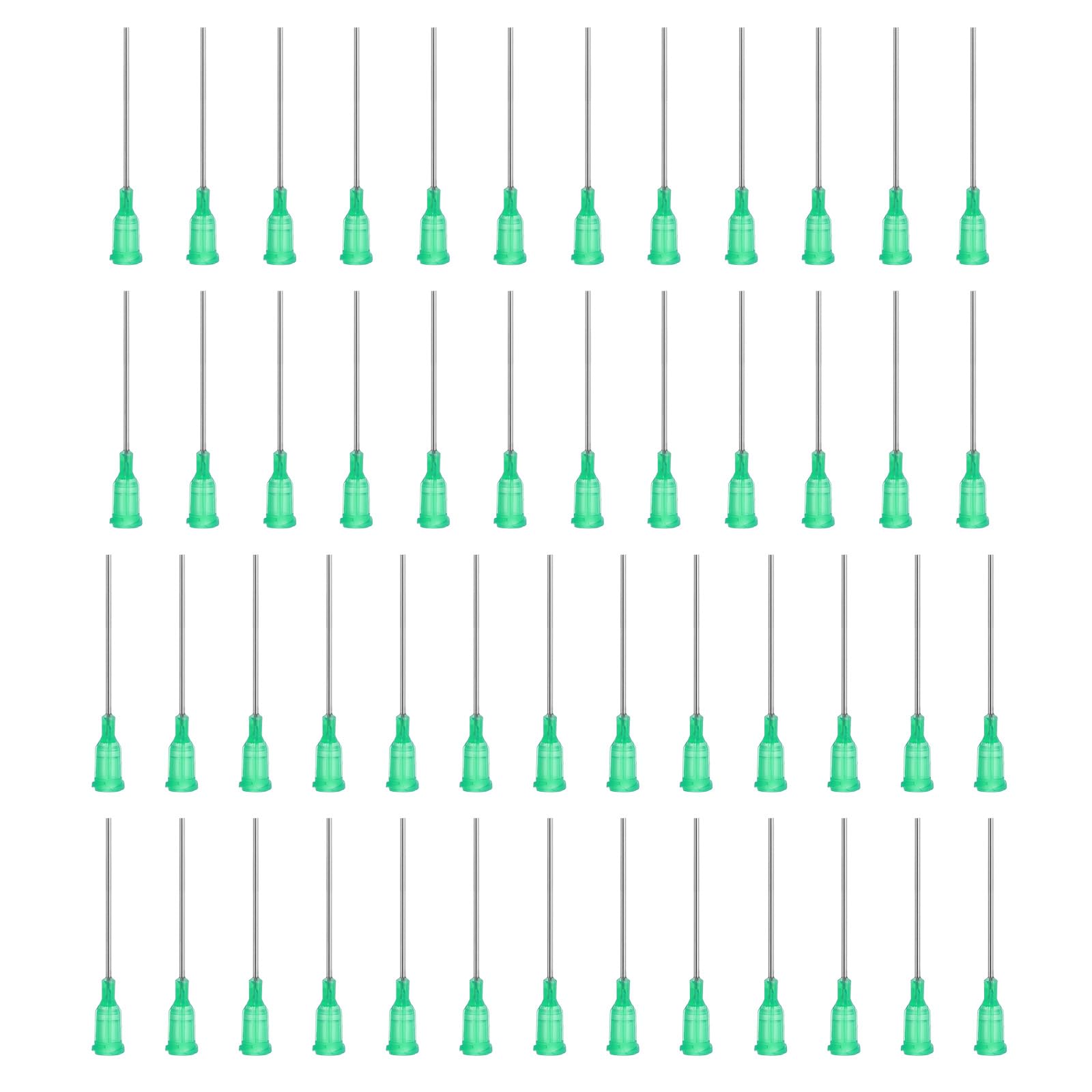 Photo 1 of Patikil  Tip Dispensing Needles 2 Inch, 100 Pcs 18G Industrial Liquid Dispenser Needle with Lure Lock for Refilling Liquid Inks Adhesive Glue