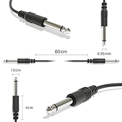 ExcelValley - 1-Pack - Mono Instrument Guitar Cable