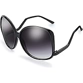 The Fresh Women's Oversized Square Jackie O Cat Eye Hybrid Butterfly Fashion Sunglasses - Exquisite Packaging