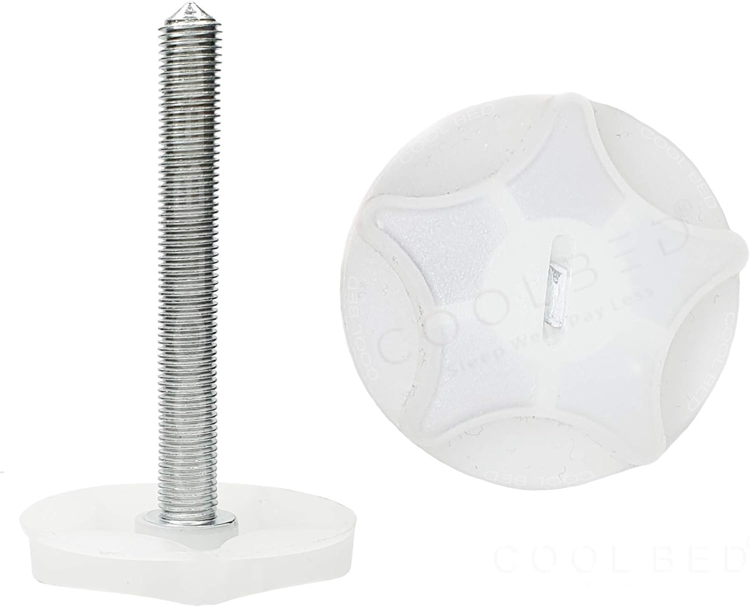 COOL BED 2 X M8 Headboard Bolts 90mm Screws with Fitted Washers Fixings for Divan Bed (2 x M8 90MM BOLTS WITH WASHER)