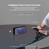 HOMVILLA Digital Alarm Clock with Large LED Display Dual Alarms USB Charging view 4