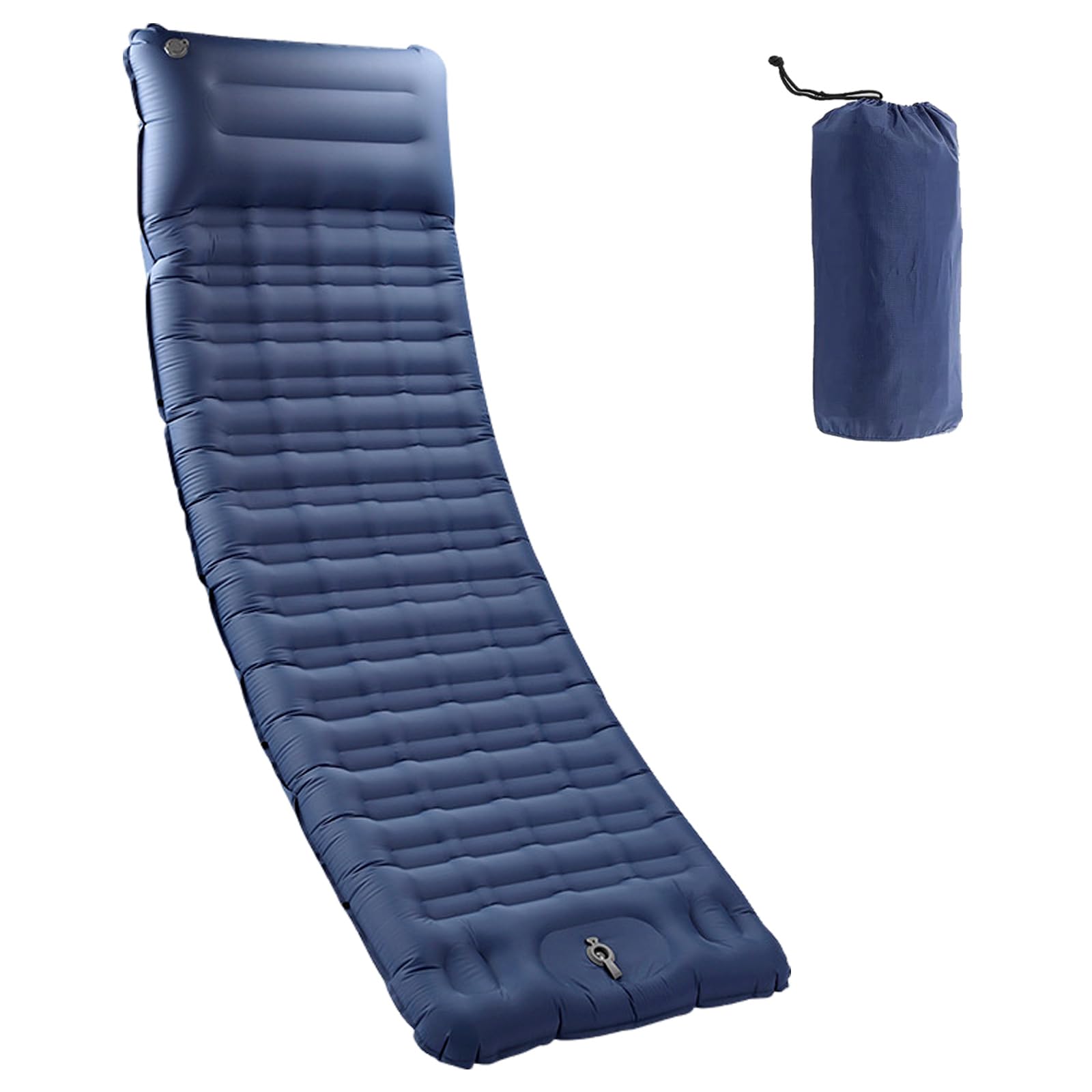 JMEST LEAD Ultralight Self Inflating Camping Mat,Built-in Foot Pump,12cm Thick Sleeping Pad for Outdoor Hiking Travel Beach (Blue)