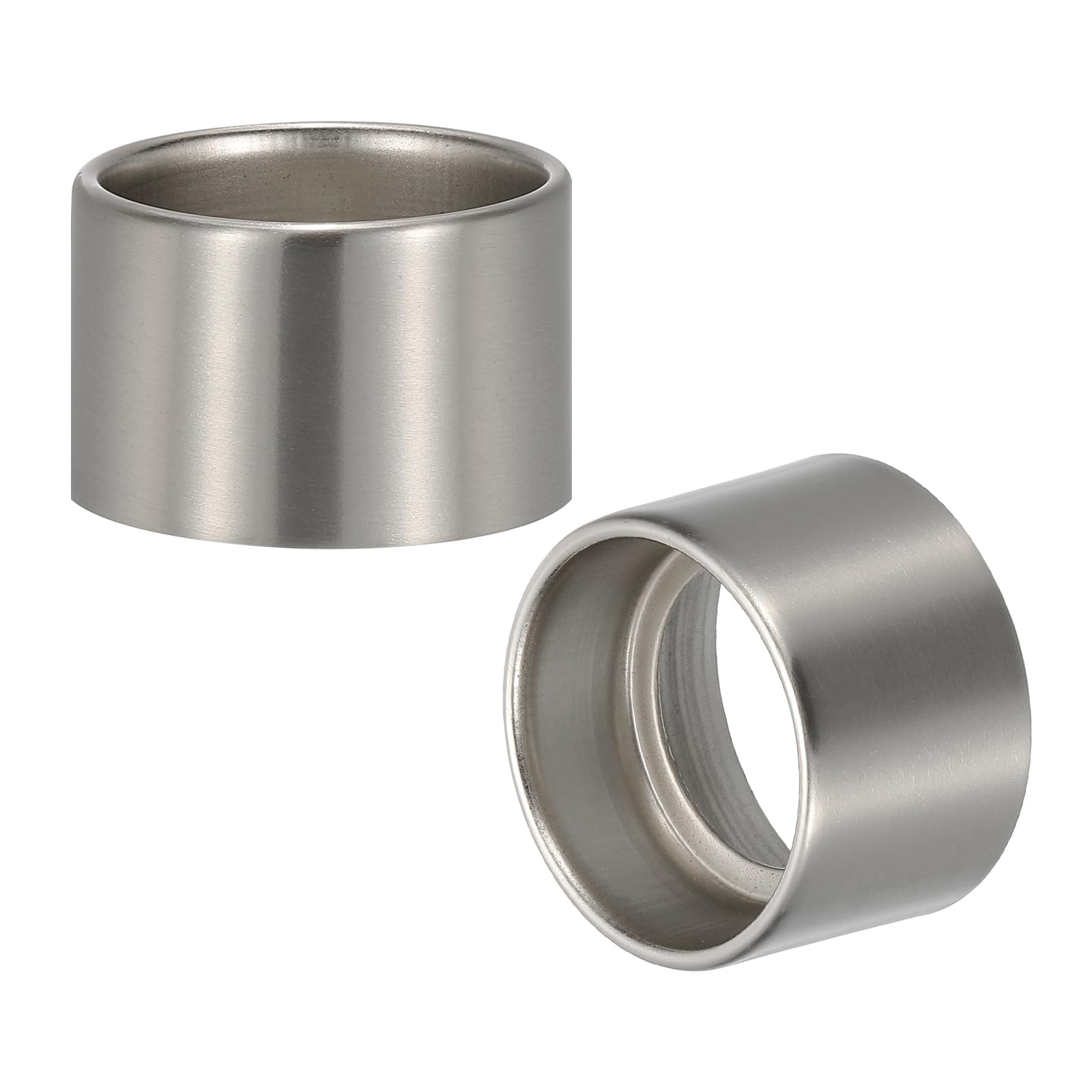 PATIKIL Light Socket Shade Ring, 2pcs E26 E27 Medium Base Metal Sockets Lock Ceramic/Porcelain Sockets with Thread Diameter 1-1/2 Inches for Hanging Lamp Holder, Nickel 35mm / 1.38"