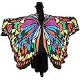 Halloween/Party Butterfly Wings Costumes for Women,Soft Fabric Butterfly Shawl Fairy Ladies Nymph Pixie Festival Rave Dress