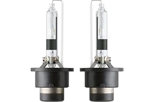 GTMOTO for 2008 2009 2010 2011 2012 2013 Nissan Rogue Headlight Low Beam with D2R Xenon HID Bulb Only, 35W Headlamp OEM 4300K 85V D2RC1 Replacement, 6000K Cool Bright White Dipped Light, 2-Pack