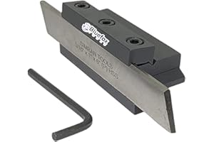 BLUEFOX TOOLS Lathe Clamp Type Parting Cut Off Tool Holder 3/4" Shank With 3/16" x 1" x6"