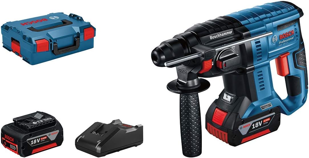 Bosch Professional 18V System Akku Bohrhammer GBH 18V21 (Leerlaufdrehzahl 01,800 min1, inkl Bosch Professional 18V System Akku Bohrhammer GBH 18V21 (Leerlaufdrehzahl 01,800 min1, inkl