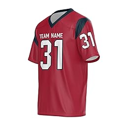Custom Football Jersey Personalized Rugby