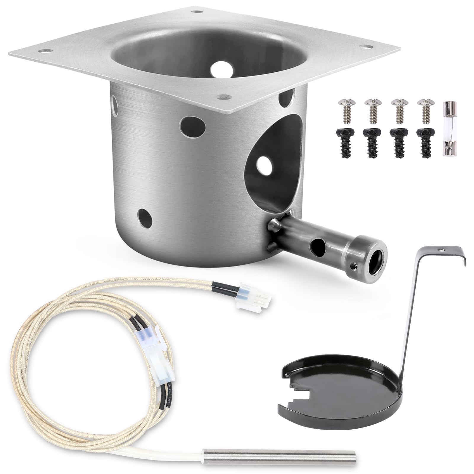 Photo 1 of QuliMetal Fire Burn Pot and D2 Hot Rod Ignitor Kit for Traeger Pro 575 & 780, Ironwood 650 & 885, Silverton 620 & 810 Wood Pellet Grills with D2 Direct Drive and WiFIRE Technology