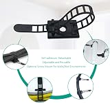 LiteTour 25 Pieces Adhesive Cable Clips with Screw Mount Nylon Cable Ties view 3