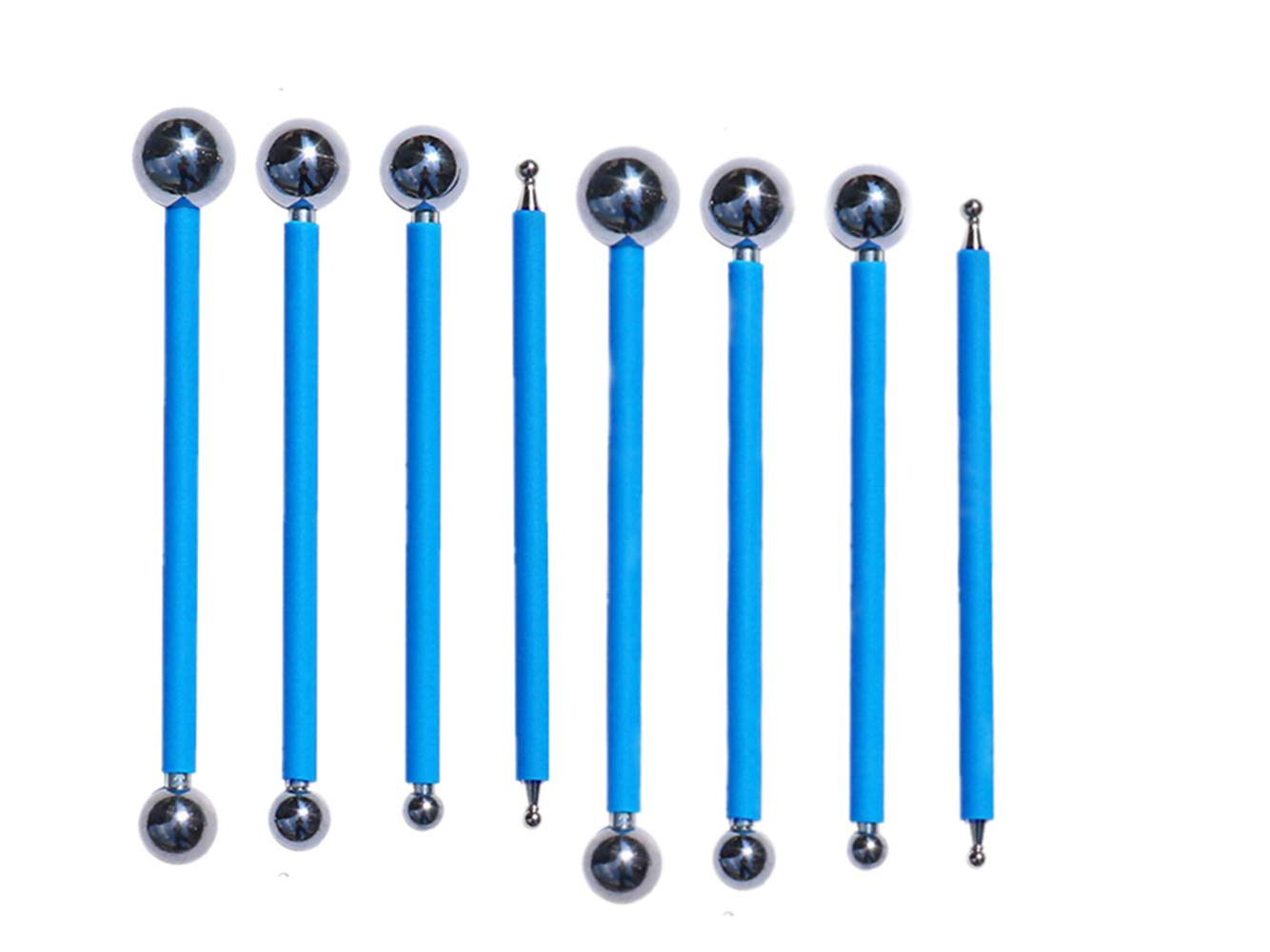 Chiloskit Tile Joint Repair Kit Caulk Gun Caulk Tool Concrete Countertop Caulking Tool Grout Applicator Tool Metal Ball Tile Caulk Finishing Tool Press The Tile Grout Coating, 8 Pack