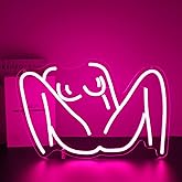 Gdbkabf Lady Neon Sign, Neon Signs for Wall Decor Neon Pink Ladies Body LED Signs Room Neon Light Up Signs Home Decor for Bedroom Club Party Bar Shop USB Operated