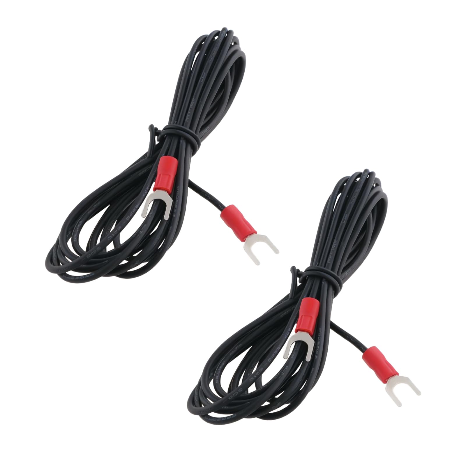 Be In Your Mind 2pcs Phonograph Turntable Ground Wire - 2m HiFi Grounding Earth Wire with 18AWG Cable and 5mm U-Type Connectors for Magnetic Cartridge Turntables