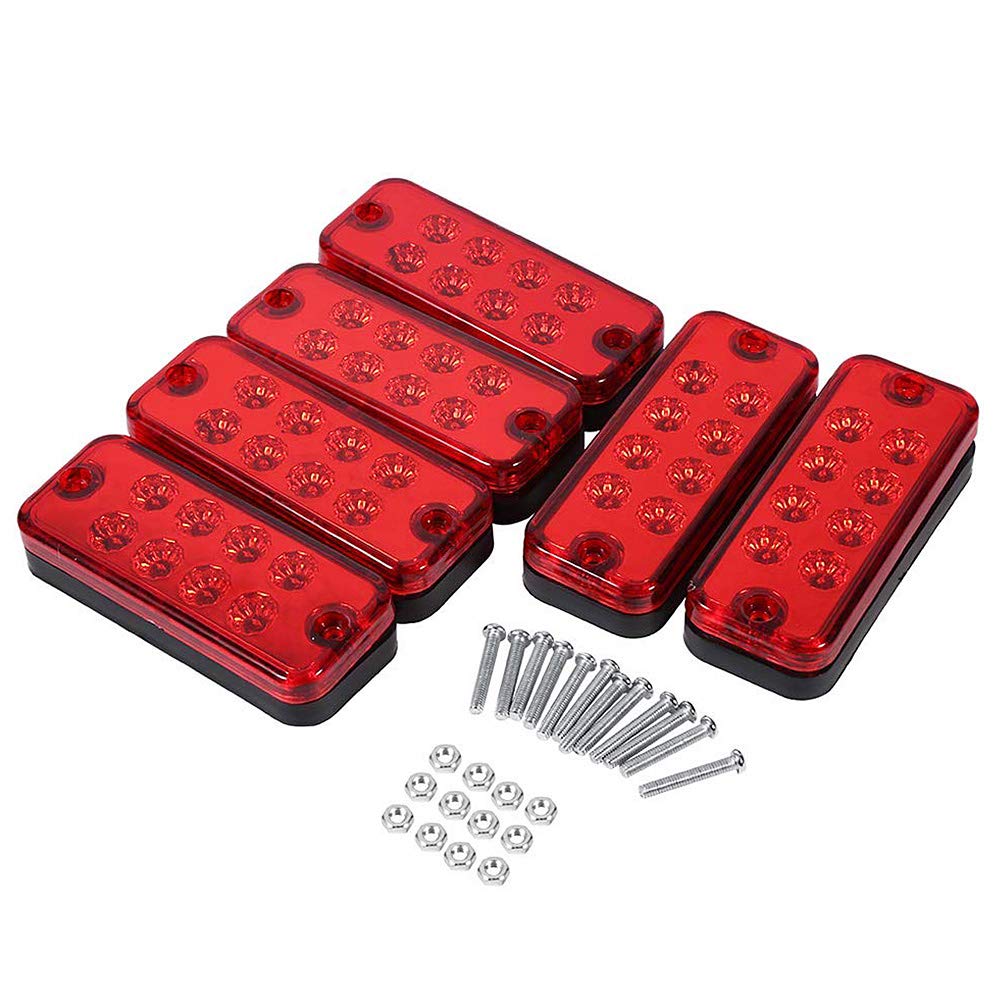 10 Luci Laterali A LED Gialle Per Camion E Rimorchio DERI 12V/24V, Omologate - Foto 3