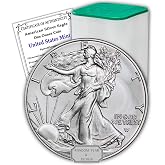 1986 - Present Lot of (10) 1 oz American Silver Eagles Coins $1 Seller BU | Random Year Type 1 or 2 Brilliant Uncirculated Coins in Original United States Tube with Certificates of Authenticity