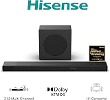 Hisense AX3120Q 3.1.2 Channel Soundbar Dolby Atmos DTS:X 6.5" Subwoofer view 2