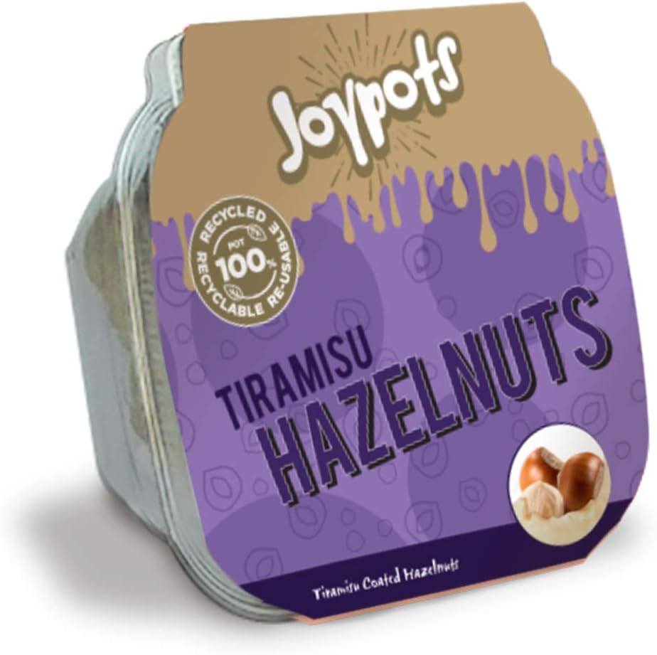Joypots Tiramisu Hazelnuts. 1x 320g Tub. Gluten Free, Vegetarian