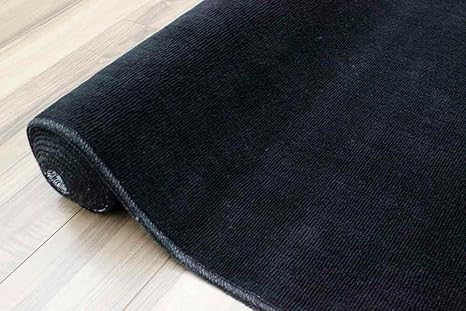 Amazon 防音カーペット 黒 6畳 261x352cm 無地 厚手じゅうたん 抗菌 防臭 防音ゼウス 江戸間6帖 ブラック色 ラグ カーペット オンライン通販