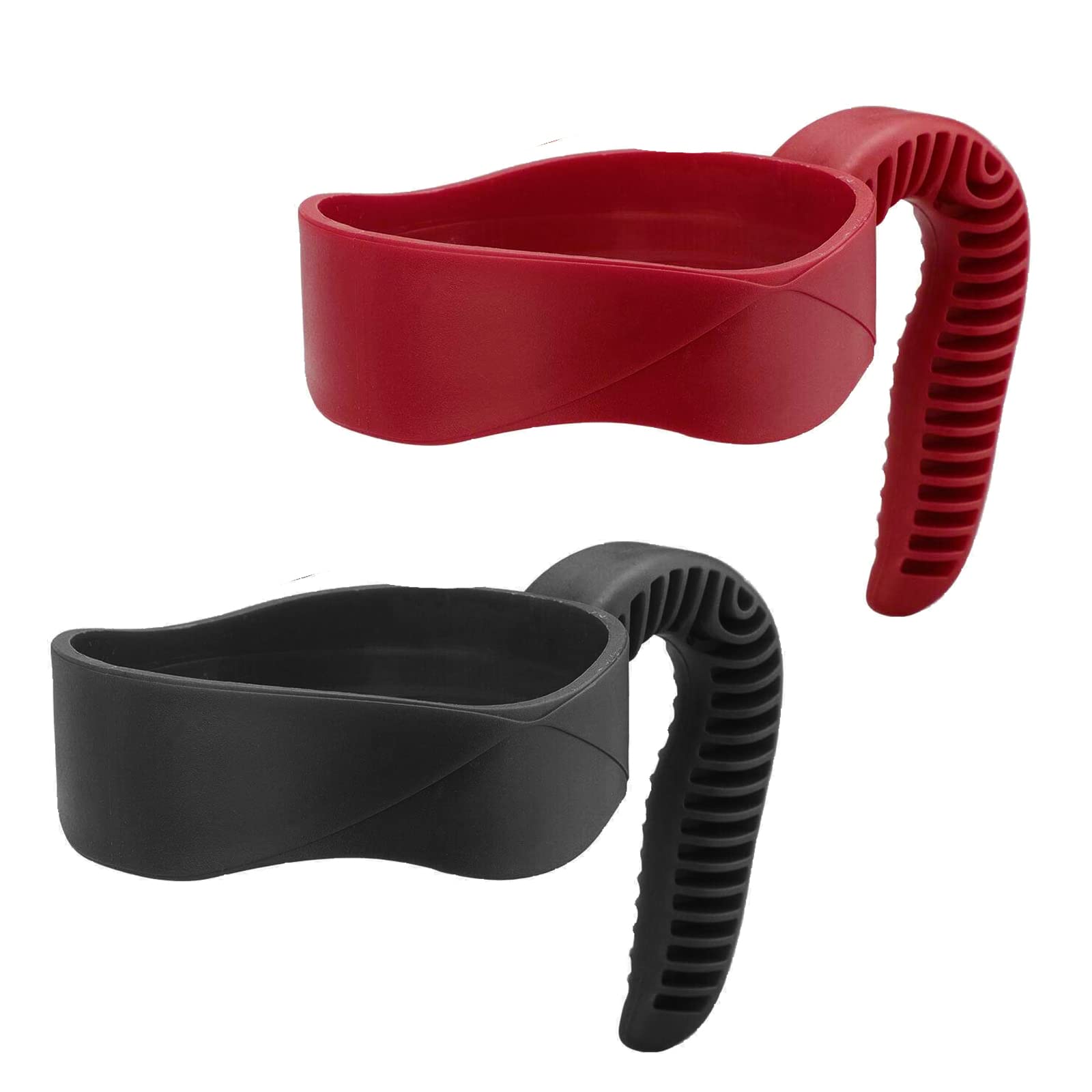 Photo 1 of AICMEI 30 oz Cup Handle, Non-Slip Travel Mug Grip Cup Holder, Comfortable Replacement Handle for Stainless Steel Mugs and More Tumbler(Black, Red) (30OZ?Black, Red?)