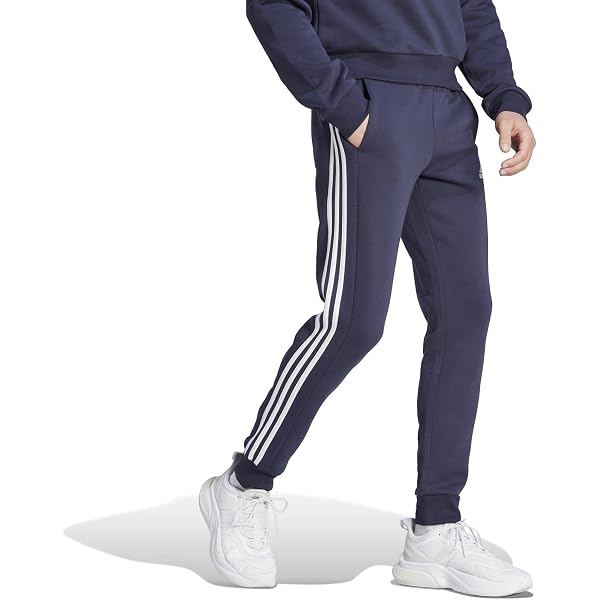 pantalon essentials fleece tapered elastic cuff 3 stripes