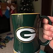 Amazon Com Nfl Green Bay Packers Boxed Relief Sculpted Mug Green Bay Packer Coffee Mug Sports Outdoors