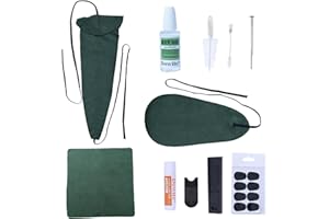 Dowite Saxophone Cleaning Care Kit: Mouthpiece&Dust Brush, Cleaning Cloth,Swabs,Necking Swab,Finger Rest,Cork Grease, Key Oil,Mouthpiece Pad – Sax Cleaning Kit for Professional players, Students
