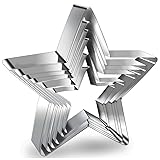 6 Pieces Star Cookie Cutters Set Stainless Steel
