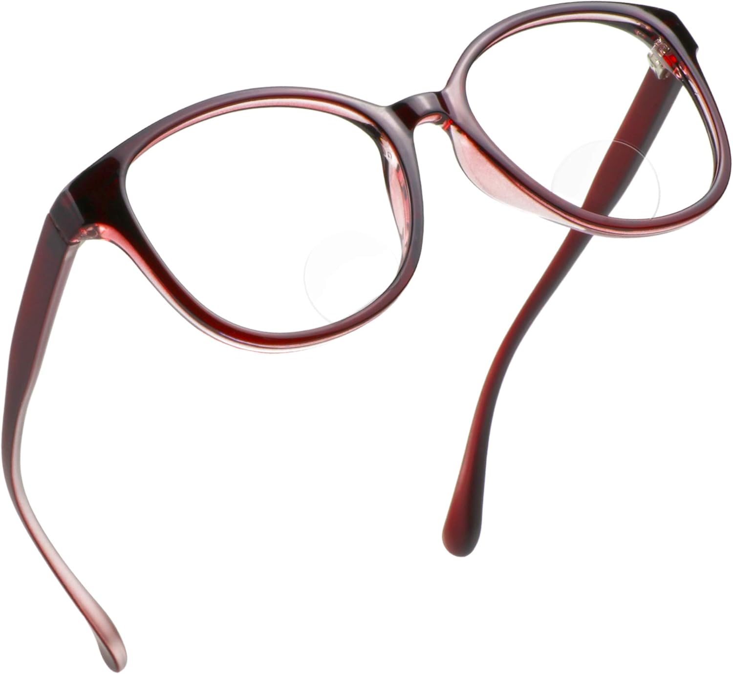 red bifocal reading glasses