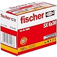 Fischer 070006 6 X 30 Mm Sx Expansion Plug (100 Piece) Zinc