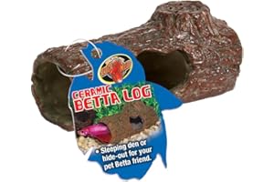 Zoo Med Laboratories AZMFA50 Sinking Ceramic Betta Log 4.25 inche