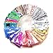 Jocestyle 30pcs Set DIY Nail Art Transfer Foil Sticker Glitter Tip Decal Decoration (30 pcs)
