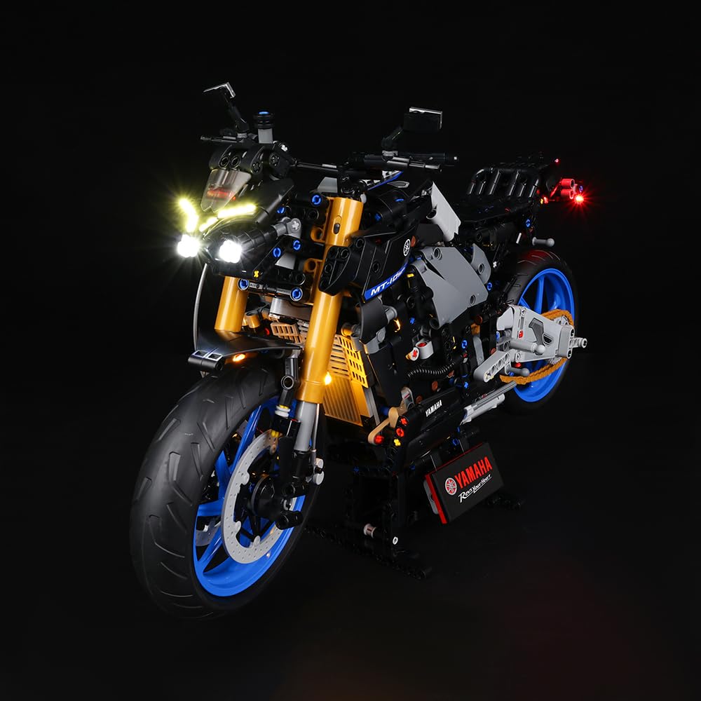 Kyglaring LED Lighting Kit (No Model) - Compatible with Lego-42159 Technic Yamaha Motorcycle-10 SP Building Blocks Model Set - Only LEDs No Brick Set (RC Version)